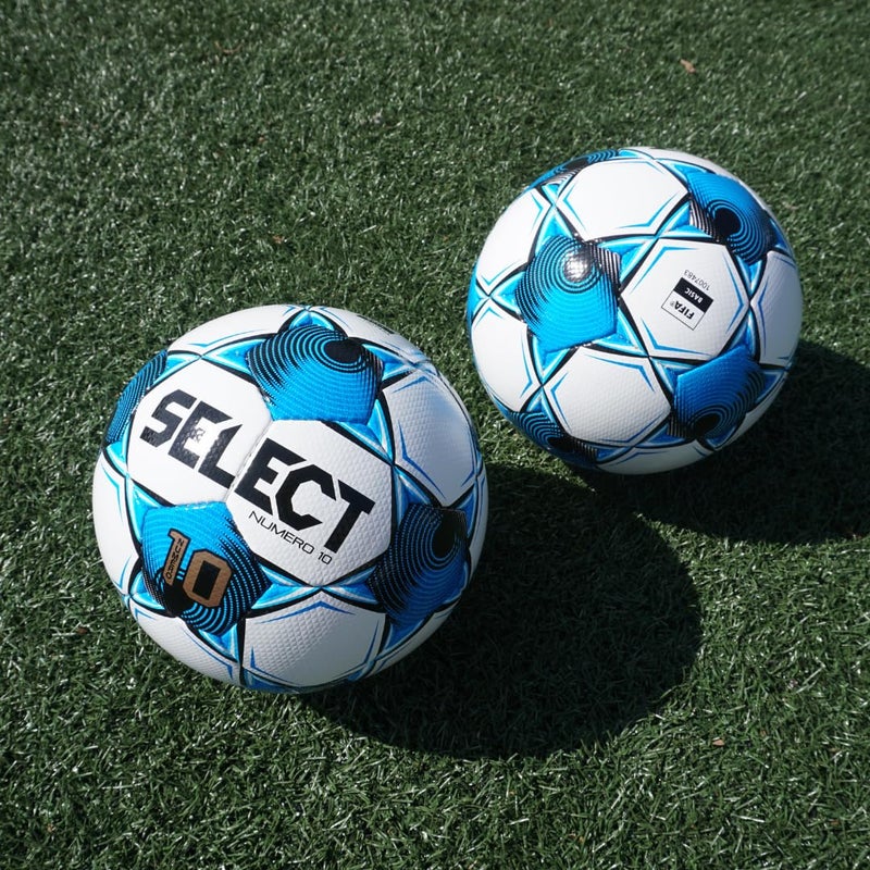 Select Numero 10 Soccer Ball, White/Blue/Black V25, Size 5 - Image 3