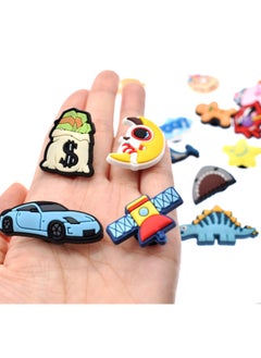 Excefore Shoe Decoration Charms for Crocs 50 Pcs Shoe Charms Pins Croc Shoes Sandals Buckle Party Birthday Gift Charms Bracelet Wristband Decorations for Adult Men Women Kids  - Image 2