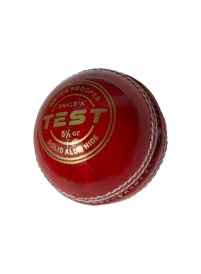 SELF BELIEVE Test Cricket Leather Ball, Red,Pack of 1,Standard Size for Test Cricket - Image 5