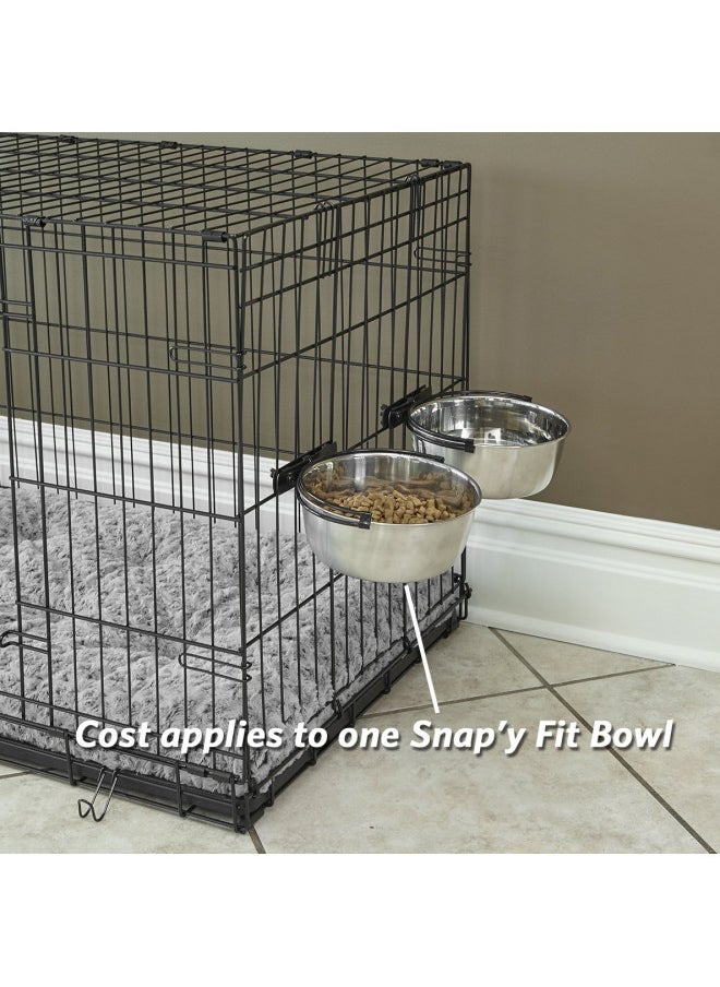 MidWest Homes for Pets Snap'y Fit Stainless Steel Food Bowl / Pet Bowl, 10 oz. for Dogs, Cats, Small Animals, Silver, 10 Ounces (1.25 cups) - pzsku/Z7424594EAC3F225E6492Z/45/_/1731077820/71bc5cae-c2c2-4967-94bd-ec6dc21ca5ac