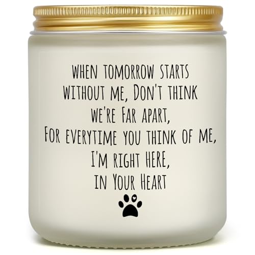 PARDIEUR Dog Memorial Gifts for Loss of Dog, Pet Loss Gifts, Sympathy Candle for Cats Doggie Passing Away, Bereavement Remembrance Grief Condolence Present for Pet Lovers Friends Families in Memory of Doggie - Image 1