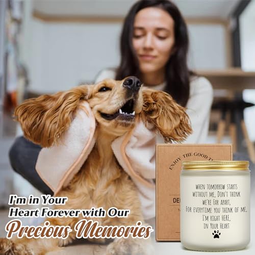 PARDIEUR Dog Memorial Gifts for Loss of Dog, Pet Loss Gifts, Sympathy Candle for Cats Doggie Passing Away, Bereavement Remembrance Grief Condolence Present for Pet Lovers Friends Families in Memory of Doggie - Image 4