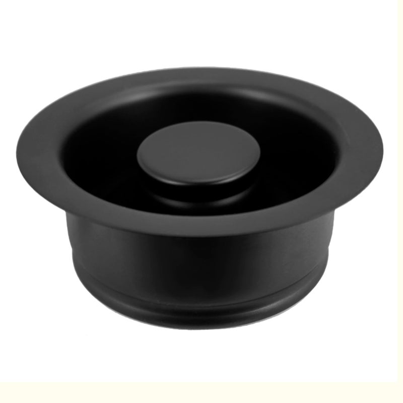 Westbrass D208962 414 Kitchen Sink Waste Disposal Drain Flange and Stopper Matte Black - Image 2