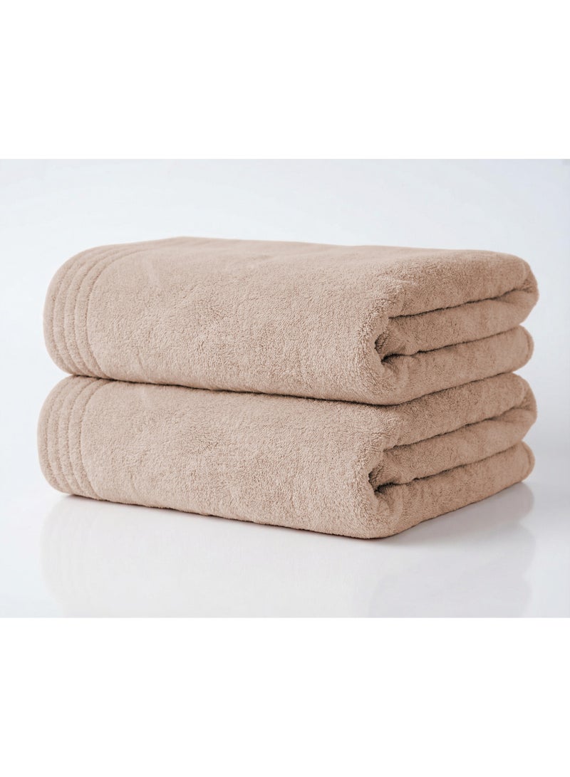 دوناتيلا منشفة يد (عبوتان، 50 × 90 سم) - مايكروفايبر 330 GSM - فائقة النعومة وعالية الامتصاص وسريعة الجفاف، خفيفة الوزن بلون سادة للحمام، الجيم، السبا والسفر. - Image 2