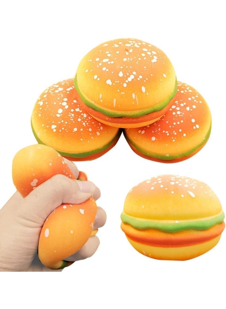 squishy Decompress and Stress Stretch Burger Toy, Slow Rising Squishy Squeeze Toys, Soft Stress Relief Toys for Kids Birthday Gifts for Boys Girls Adults Pack of 1   2026 - Image 2