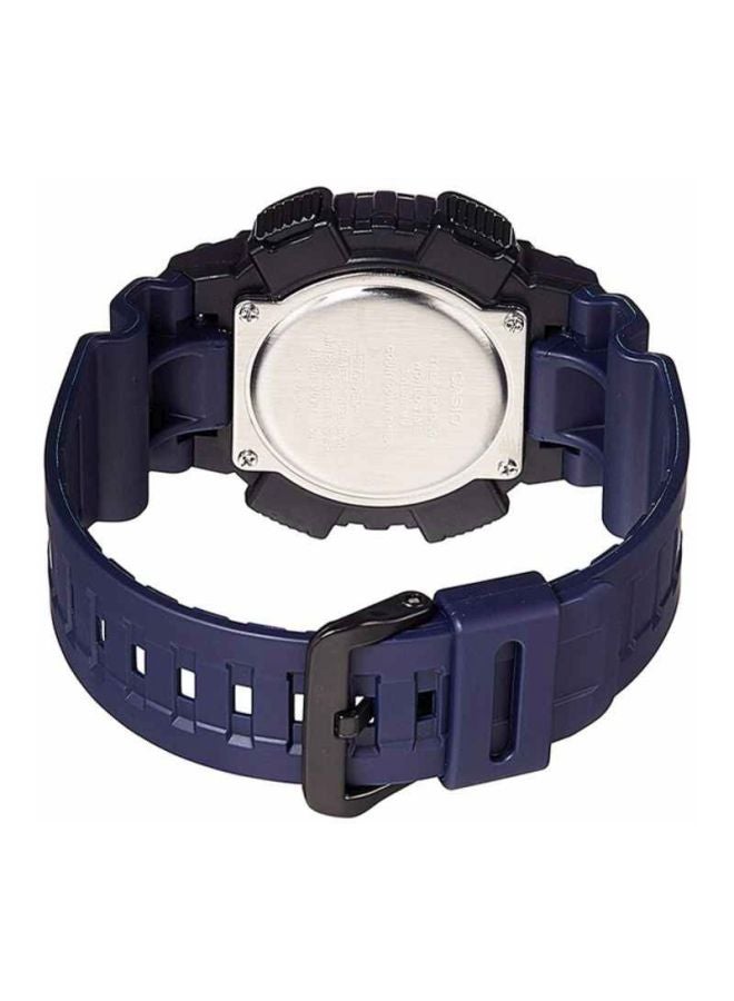 CASIO Men Water Resistant Analog & Digital Watch AEQ-110W-2AVEF - 47 mm - Navy - Image 2
