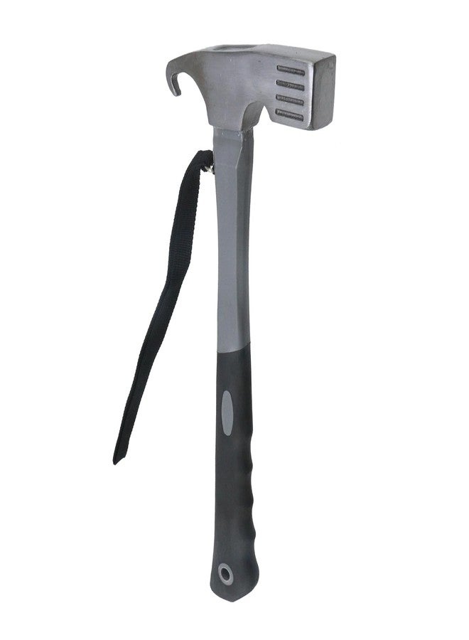 Nicerity Camping Hammer Heavy Duty with Tent Stake Remover 11.6 Inch Steel Tent Hammer for Hiking Kit (Grey) - Image 1