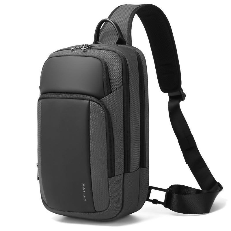 BANGE Large Sling Bag for Men Waterproof Crossbody Backpack for Men Fashion Shoulder bags with Pad Compartment