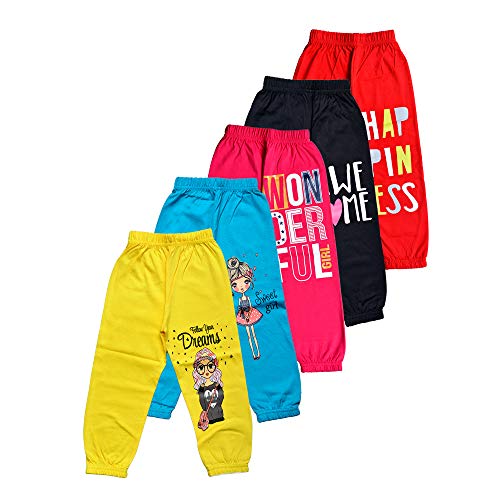 T2F Girls Printed Track Pant (Pack of 5)(GLSTRK01_Multicolor_2-3 Years) - Image 1