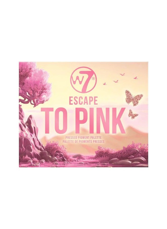 W7 Cosmetics W7 Escape To Pink - 12 Shade Pressed Pigment Palette  - Image 2