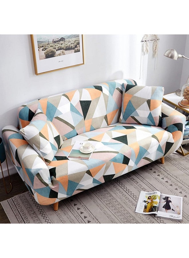 House of Quirk Universal Triple 140 GSM Sofa Cover Big Elasticity Cover for Couch Flexible Stretch Sofa Slipcover (Multi Spectrum, 185-230cm) - Image 2