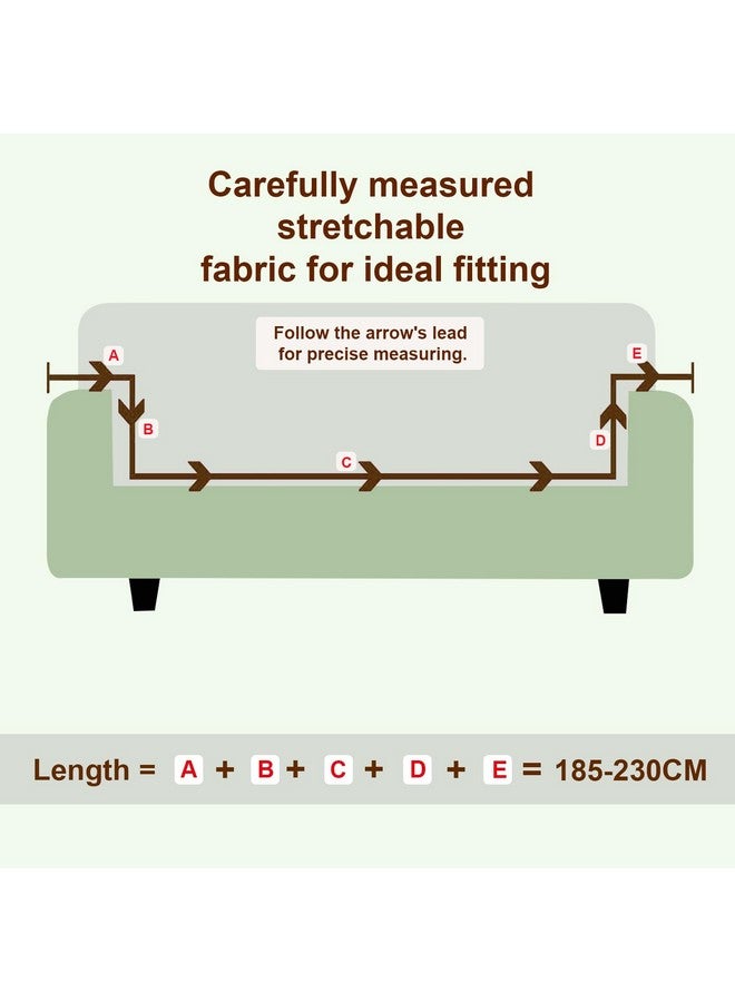 House of Quirk Universal Triple 140 GSM Sofa Cover Big Elasticity Cover for Couch Flexible Stretch Sofa Slipcover (Multi Spectrum, 185-230cm) - Image 4