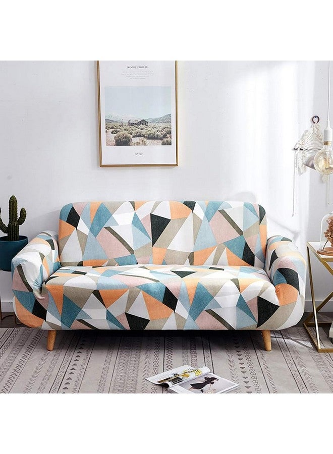House of Quirk Universal Triple 140 GSM Sofa Cover Big Elasticity Cover for Couch Flexible Stretch Sofa Slipcover (Multi Spectrum, 185-230cm) - Image 1