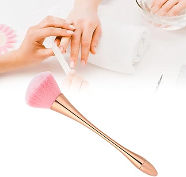 TMISHION Nail Duster Collector Nail Dust Brush Nail Dust Brush Manicure Tool Paint Brush Manual Polishing Brush Cleaning Tools Dust Brush Nail Dust Paint Tool Manicure Brush Nail Brushes for Cleaning Nails - Image 1