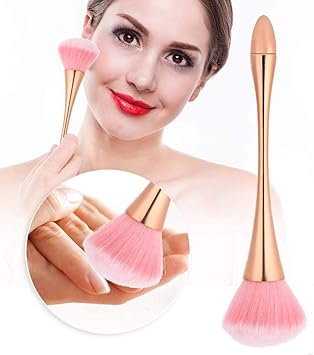 TMISHION Nail Duster Collector Nail Dust Brush Nail Dust Brush Manicure Tool Paint Brush Manual Polishing Brush Cleaning Tools Dust Brush Nail Dust Paint Tool Manicure Brush Nail Brushes for Cleaning Nails - Image 2