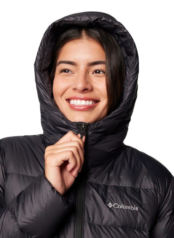 Columbia Women's Harmony Falls Hooded Down Jacket, Black, Small - Image 5
