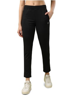 Technosport Solid Slim Fit Trackpants with Pockets by Styli  - Image 1