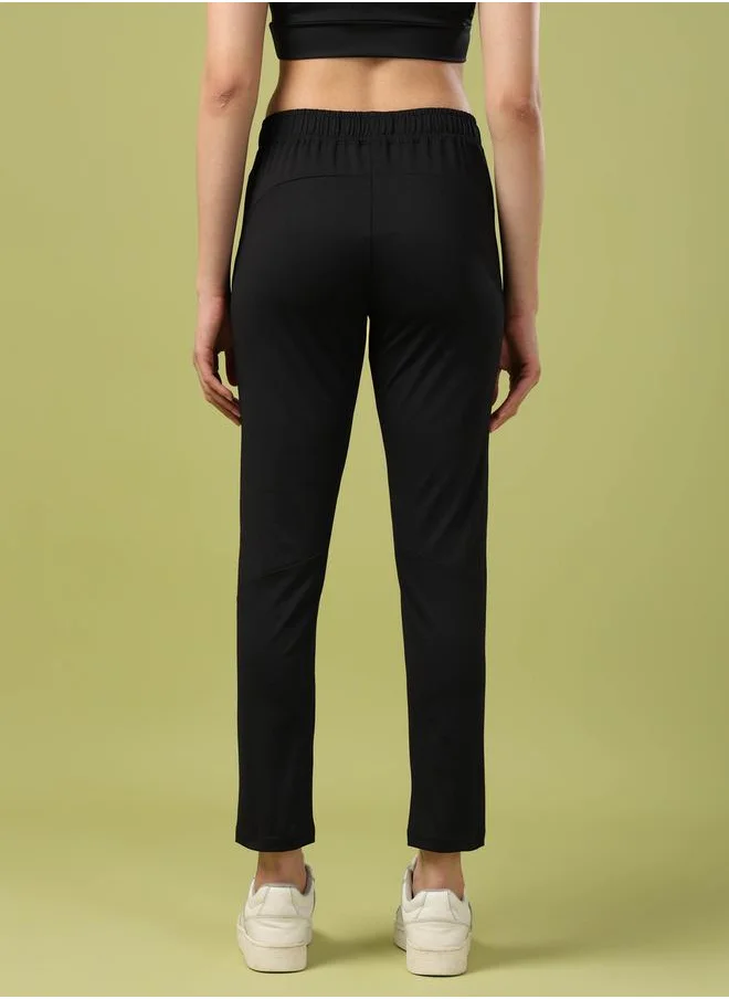 تكنوسبورت Solid Slim Fit Trackpants with Pockets by Styli