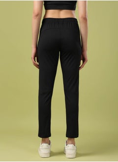 Technosport Solid Slim Fit Trackpants with Pockets by Styli  - Image 4