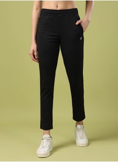 Technosport Solid Slim Fit Trackpants with Pockets by Styli  - Image 3