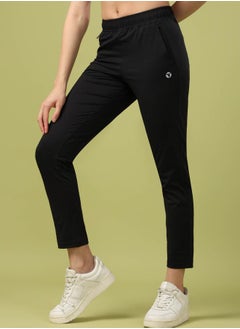 Technosport Solid Slim Fit Trackpants with Pockets by Styli  - Image 2