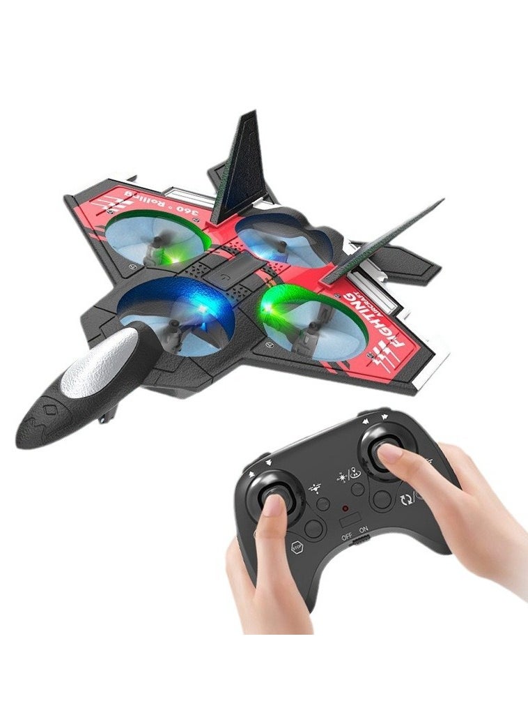 Generic Red RC remote control aircraft 2.4G remote control fighter UAV hobby aircraft glider EPP foam toy RC UAV children gift  - Image 2