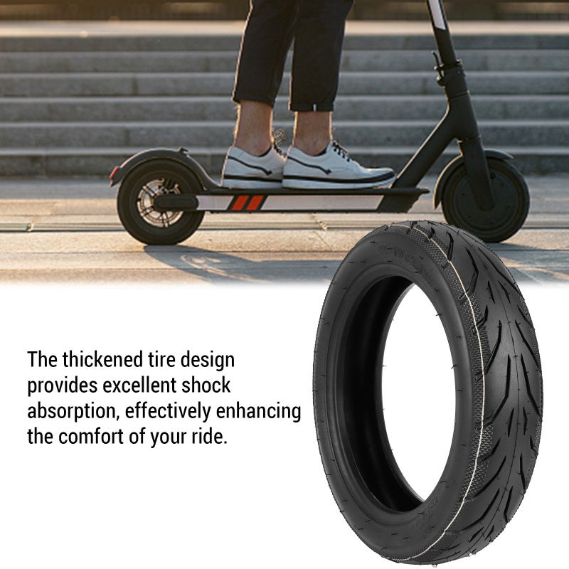 10 Inch Electric Scooter Tire: Superior Rubber Wear-resistant Off-road Tire - Easy Installation Shock Absorption Replacement Tire for Rugged Terrains All-weather Riding - Image 3