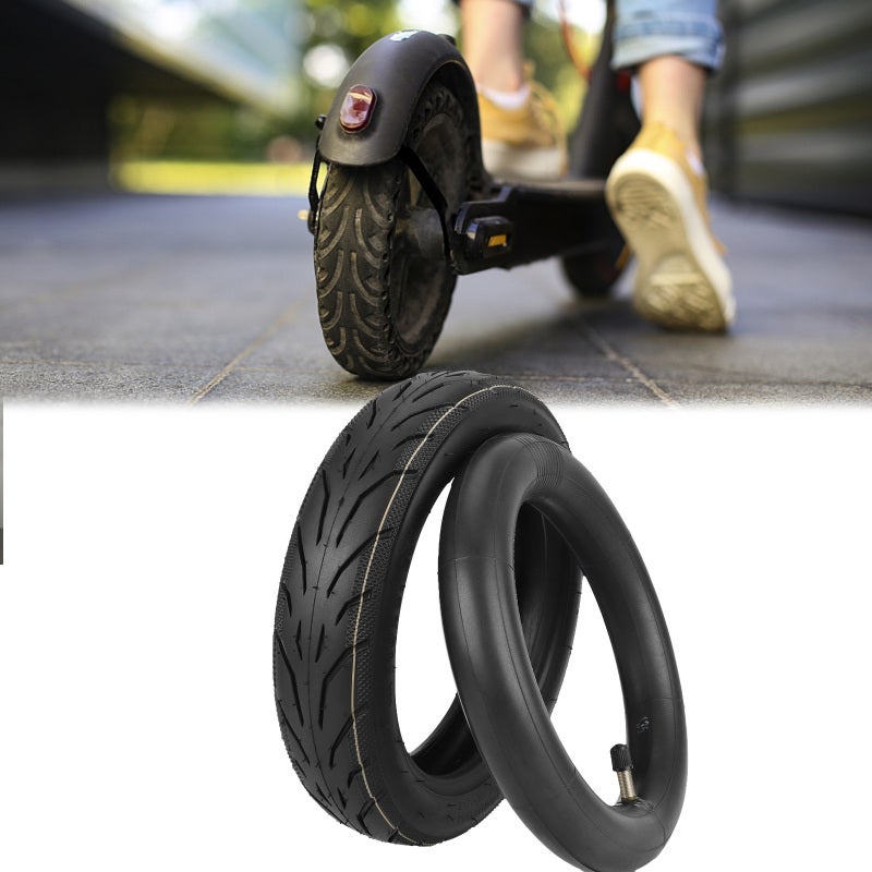 10 Inch Electric Scooter Tire: Superior Rubber Wear-resistant Off-road Tire - Easy Installation Shock Absorption Replacement Tire for Rugged Terrains All-weather Riding - Image 2