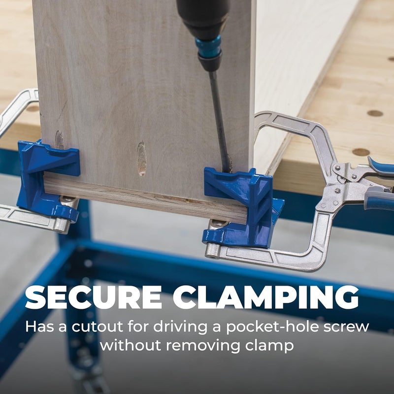 Kreg KHCCC 90 Degree Corner Clamp - Right Angle - Corner & T-Joint Clamps for Woodworking - Carpentry Tools & Accessories - Holiday Home Improvement Gifts for Him - Image 3