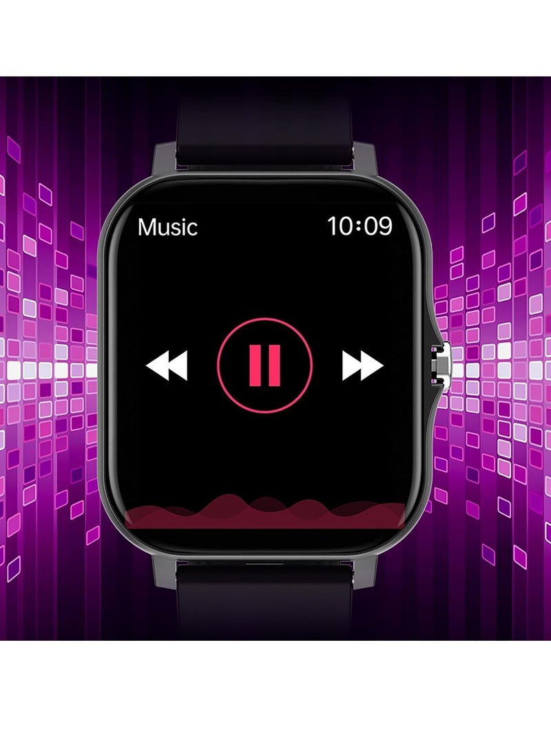 Smart Watch, Fitness Watch With Heart Rate Sleep Monitor, Amoled Display Magnetic Charging Smart Bracelet, Waterproof Comfortable Smart Wrist Watch, (1pc, Pink) - Image 3