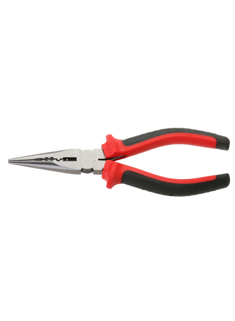 jetechtool Jetech Long Nose Pliers 6-Inch, Chrome Vanadium Steel, Soft Grip Bi-Colored Handle with Wire Cutter, Precision Design Long Nose Cutting Pliers for Home, Fishing, Jewelry, Crafts - RP-6 - Image 2