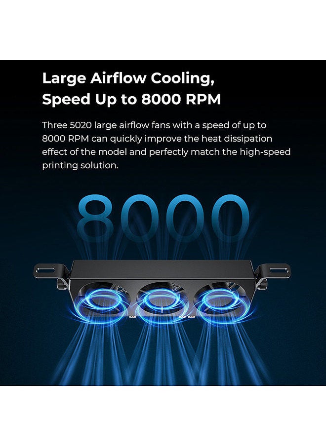 Fan Cooling Kit Fast Heat Dissipation for High-speed Printing for Ender-3/Ender-3 Neo/Ender-3 Pro/Ender-3 V2/Ender-3 V2 Neo/Ender-3 S1/Ender-3 S1 PRO/CR-6 SE Easy to Install