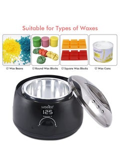 waxkiss waxkiss Digital Hair Removal Warmer with See-Through Lid and 14oz Pot  - Image 5