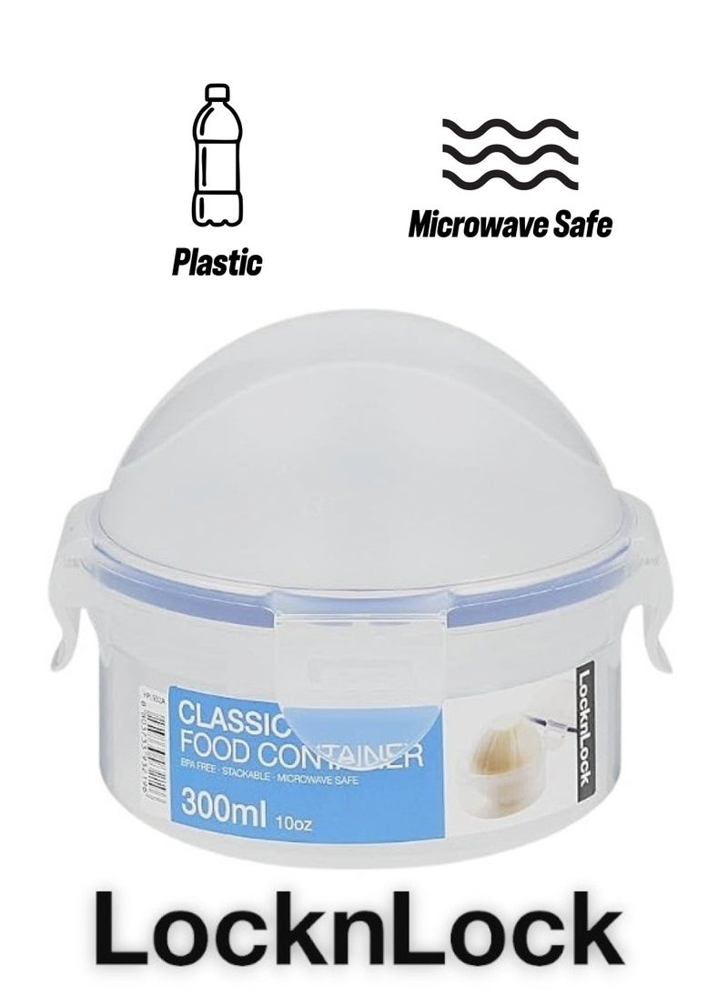 LOCK & LOCK - LocknLock 300ml  Round  Airtight Food Storage Containern - BPA-Free, Microwave, Freezer, and Dishwasher Safe - Image 1