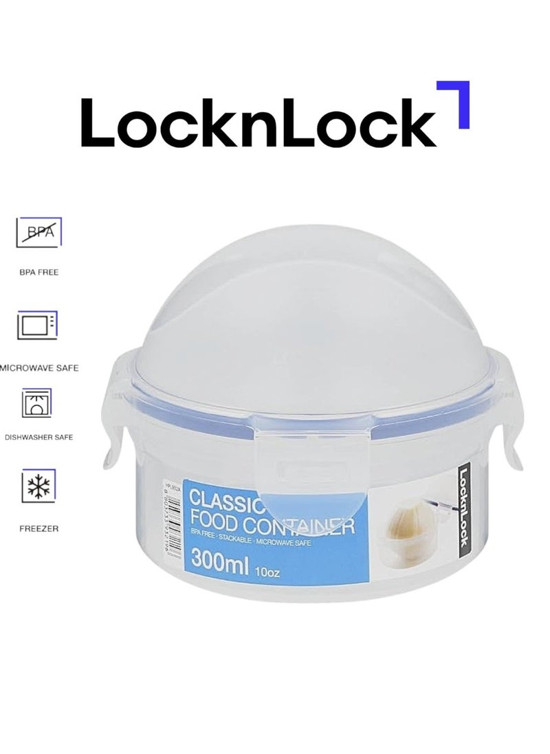 LOCK & LOCK LocknLock 300ml  Round  Airtight Food Storage Containern - BPA-Free, Microwave, Freezer, and Dishwasher Safe  - Image 1