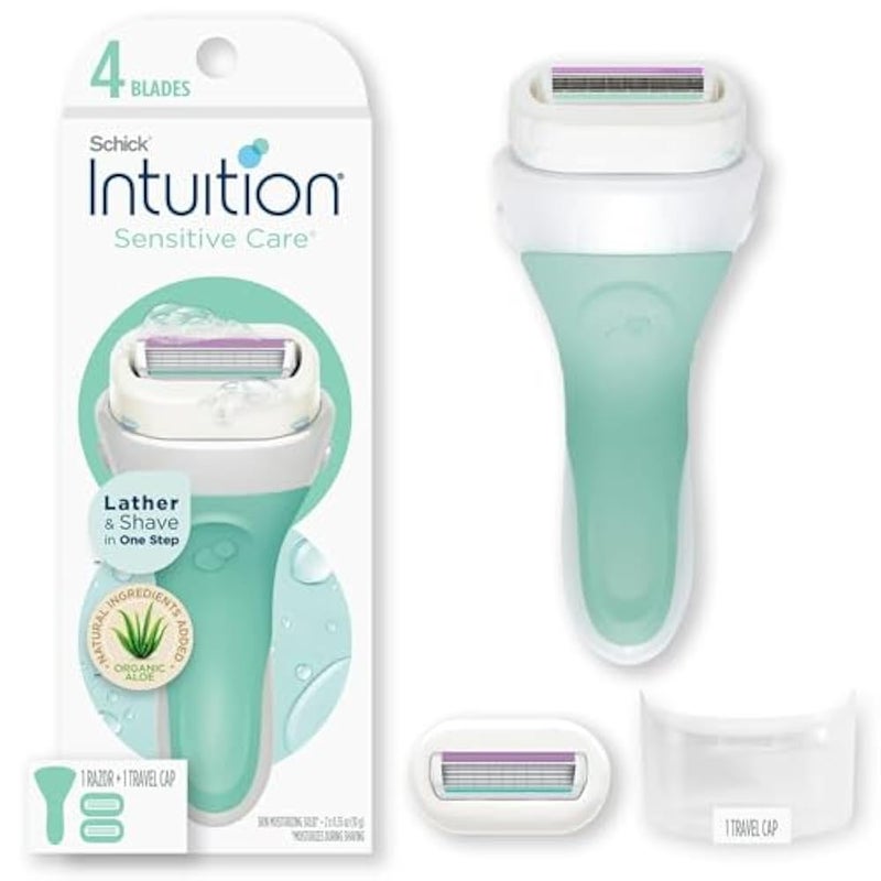 Schick Intuition Sensitive Care For Women 1T Razor + 4Blads*2Pcs - Image 2
