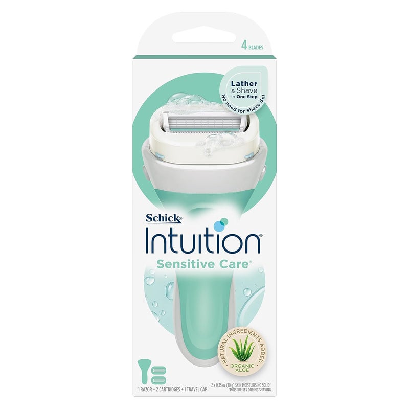 Schick Intuition Sensitive Care For Women 1T Razor + 4Blads*2Pcs - Image 1