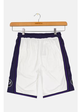 Nike Nike x NBA Kids Boy Los Angeles Lakers Basketball Short, White  - Image 2
