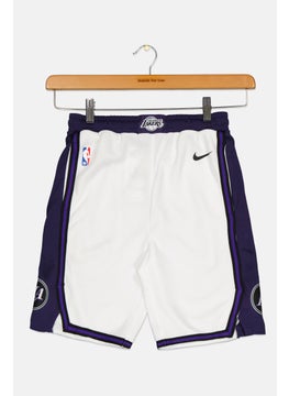 Nike Nike x NBA Kids Boy Los Angeles Lakers Basketball Short, White  - Image 1