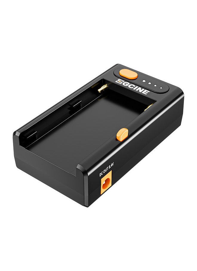 ZGCINE - ZGCINE NPF-02 NP-F Series Battery Charger Battery Adapter Plate with Type-C Bi-directional PD Charging Port DC12V DC8.4V DC Outputs 1/4 Inch   Thread Charger for NP-F970/ NP-F750/ NP-F550 Batteries - Image 1