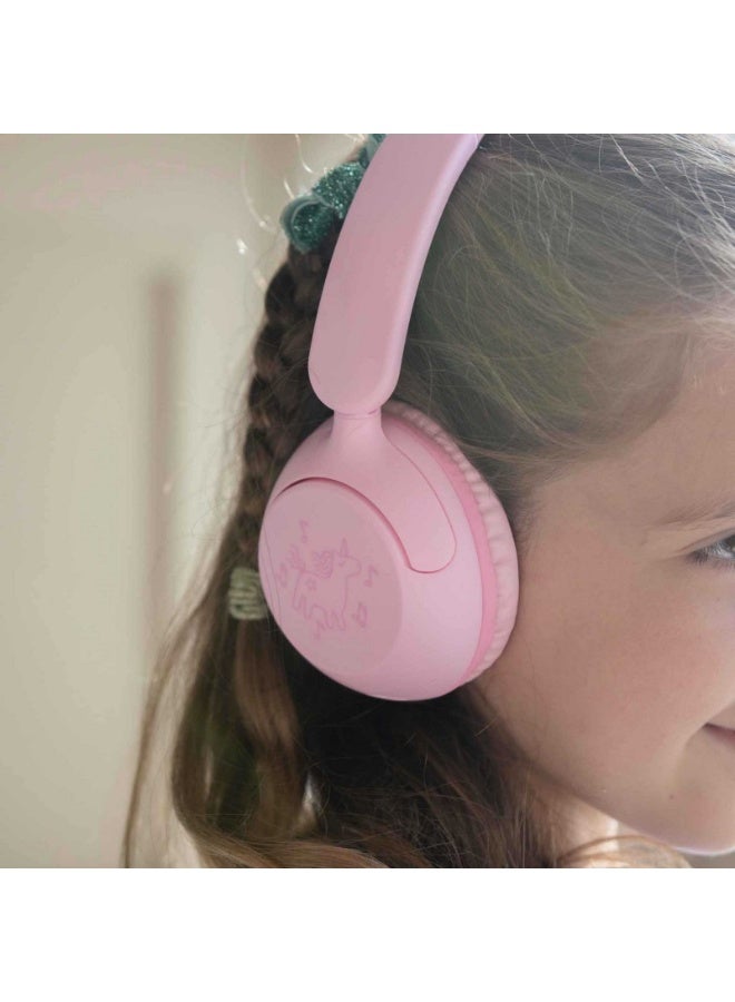 DCU TECNOLOGIC DCU PlaySafe Kids Wireless Headphones –Safe Volume, 45H Battery, 3-in-1 Bluetooth/AUX/USB-C, ENC Mic, Pink. - Image 3
