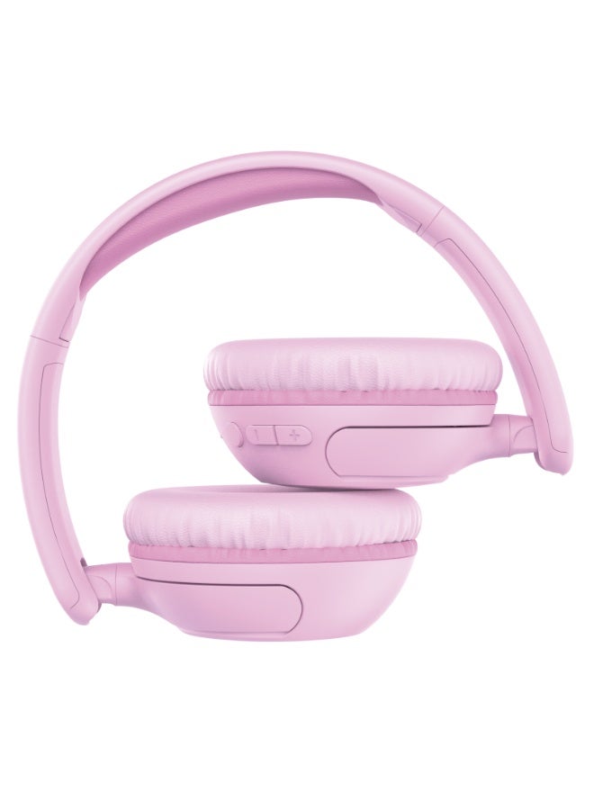 DCU TECNOLOGIC DCU PlaySafe Kids Wireless Headphones –Safe Volume, 45H Battery, 3-in-1 Bluetooth/AUX/USB-C, ENC Mic, Pink. - Image 4