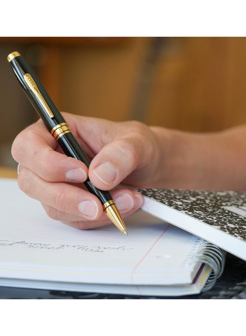 Cross 1-Piece Coventry Ballpoint Pen In Gift Box Black Ink Black Barrel  - Image 4