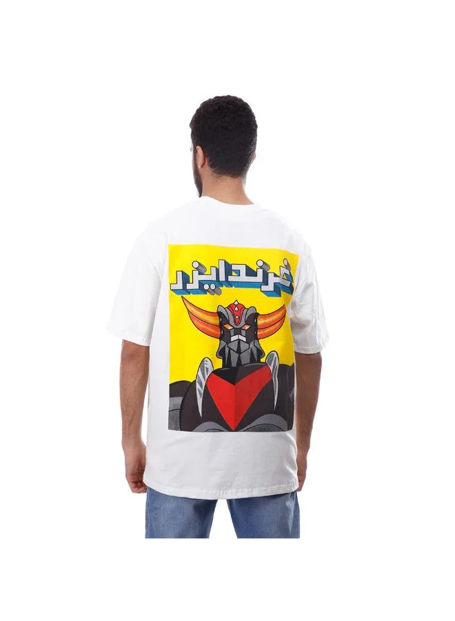 Coup Coup Men Printed Heavy T-Shirt 1000728 XL - White