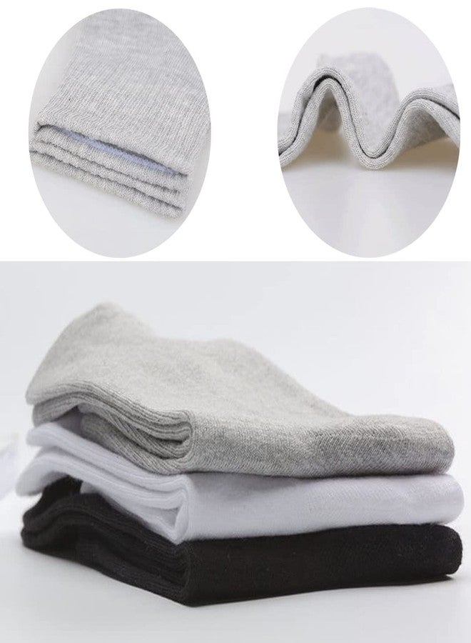 RICHBULL 10 Pairs Thin Crew Socks for Men & Women, Breathable Casual Athletic Ankle Socks, (Black) - Image 5