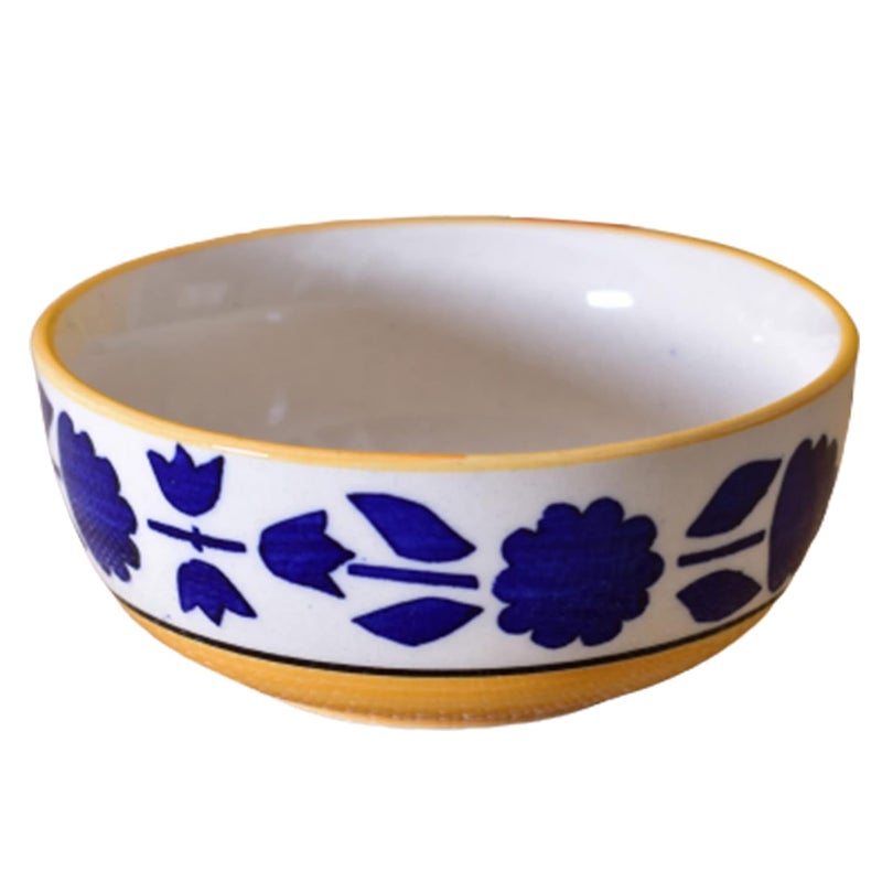 KunhaR Ceramic Serving Bowls Yellow 400 ml 2 Pieces - Image 1