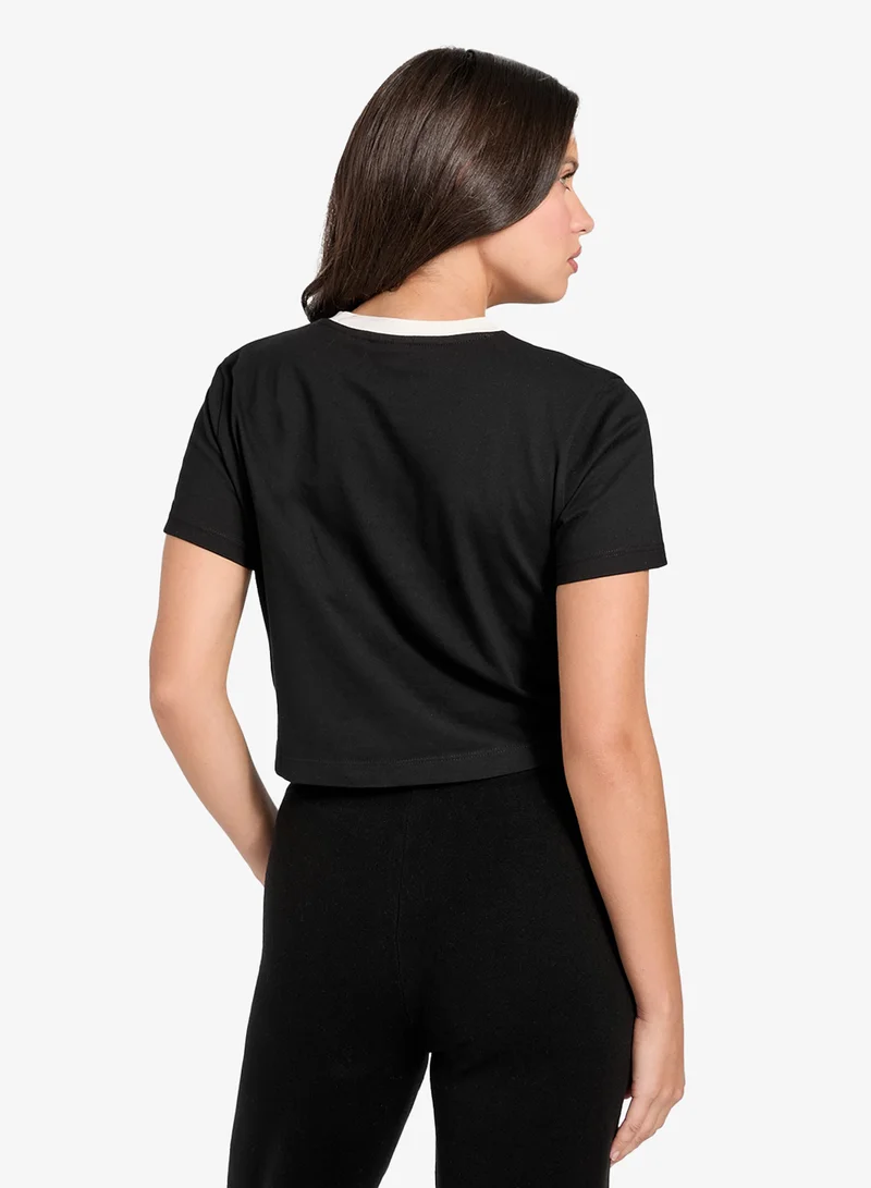 GUESS Filanta Crop Crew Neck T-Shirt