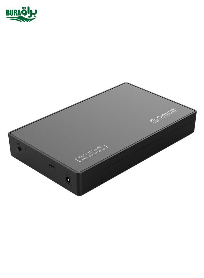 BURAQ ORICO 3588C3 SATA 3.0 to USB-C / Type-C 2.5 / 3.5 inch SSD / SATA HDD Enclosure Storage Support UASP Protocol(Black) - Image 2