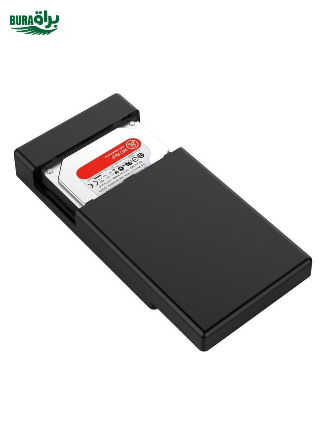 BURAQ ORICO 3588C3 SATA 3.0 to USB-C / Type-C 2.5 / 3.5 inch SSD / SATA HDD Enclosure Storage Support UASP Protocol(Black) - Image 1