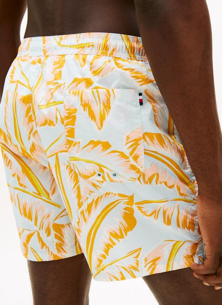TOMMY HILFIGER Print Mid Length Swim Shorts - Image 3